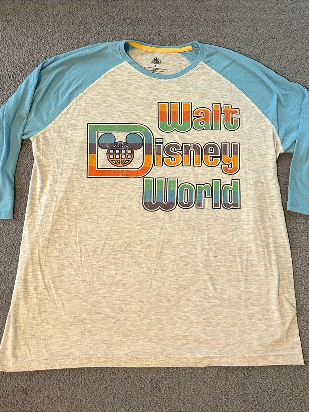 Disney Parks Retro Walk Disney World Raglan Baseball Tee